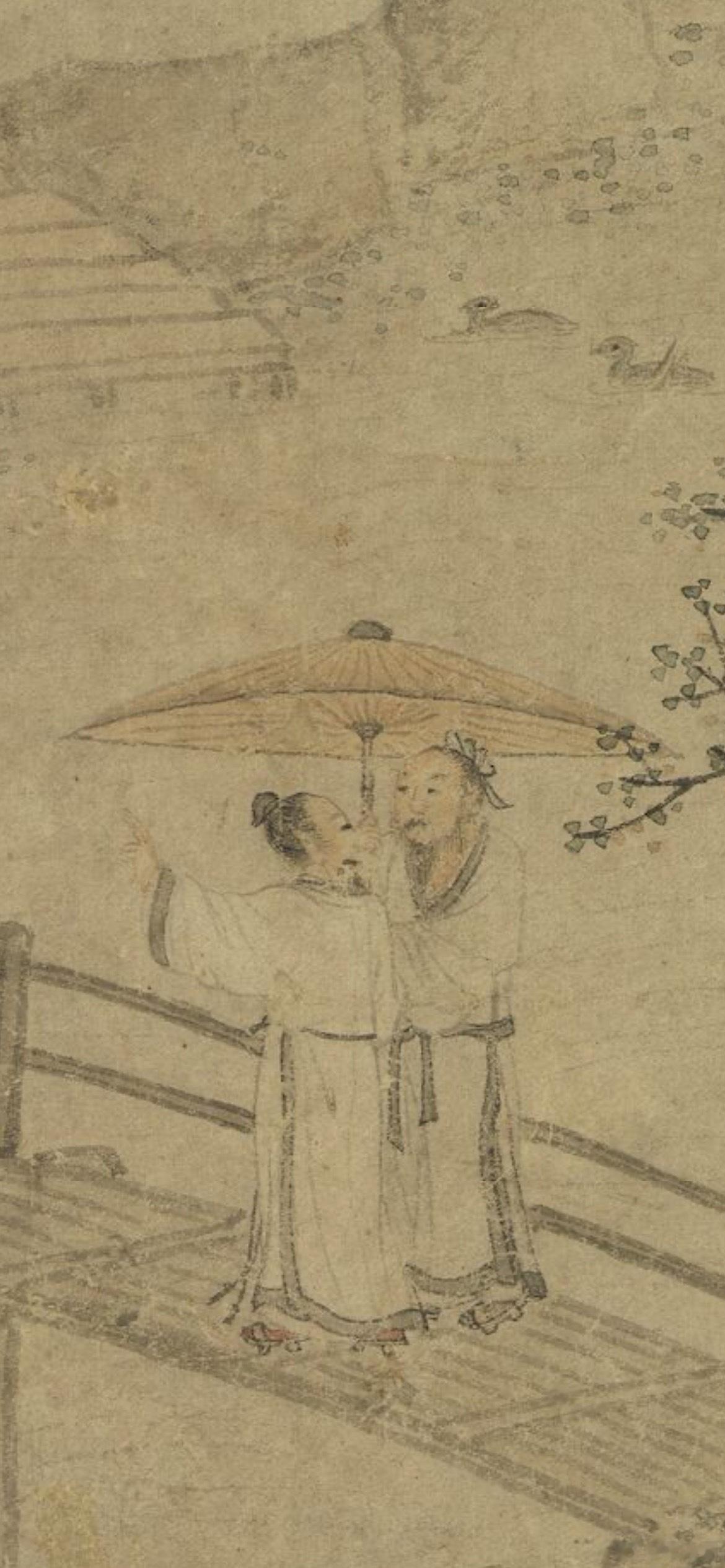 两人都穿了木屐子 ​​​