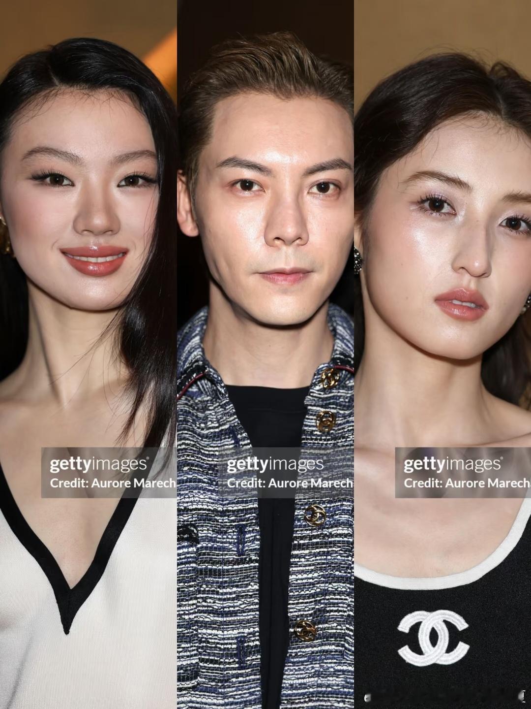 单依纯 张子枫 陈伟霆 养眼的仨人儿闪耀巴黎！第一次见这样的张子枫 单依纯G社生