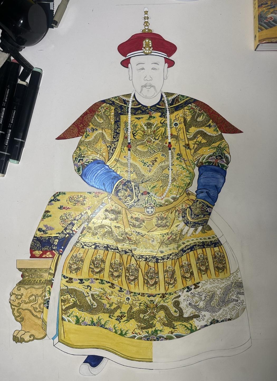 《雍正皇帝朝服像》持续更新中～