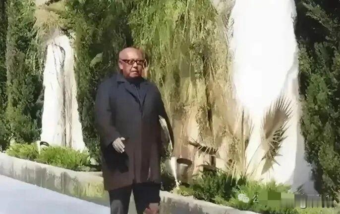 照片为60年代，晚年的马鸿逵在美国孤独散步时的一张留影。马鸿逵于1950年左右逃