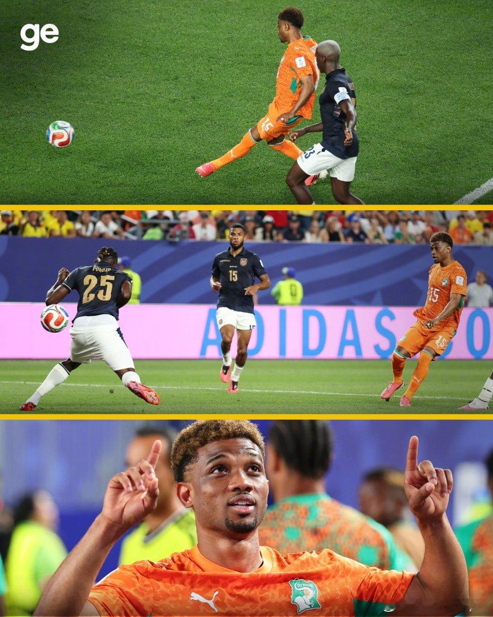 科特迪瓦1-0厄瓜多尔，迪亚洛第90分钟贡献绝杀🔥门前跟进推射死角破门⚽Man