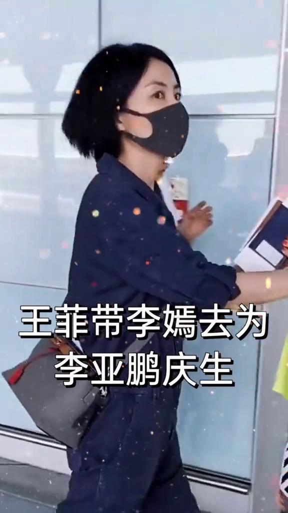 王菲带李嫣去为李亚鹏庆生。