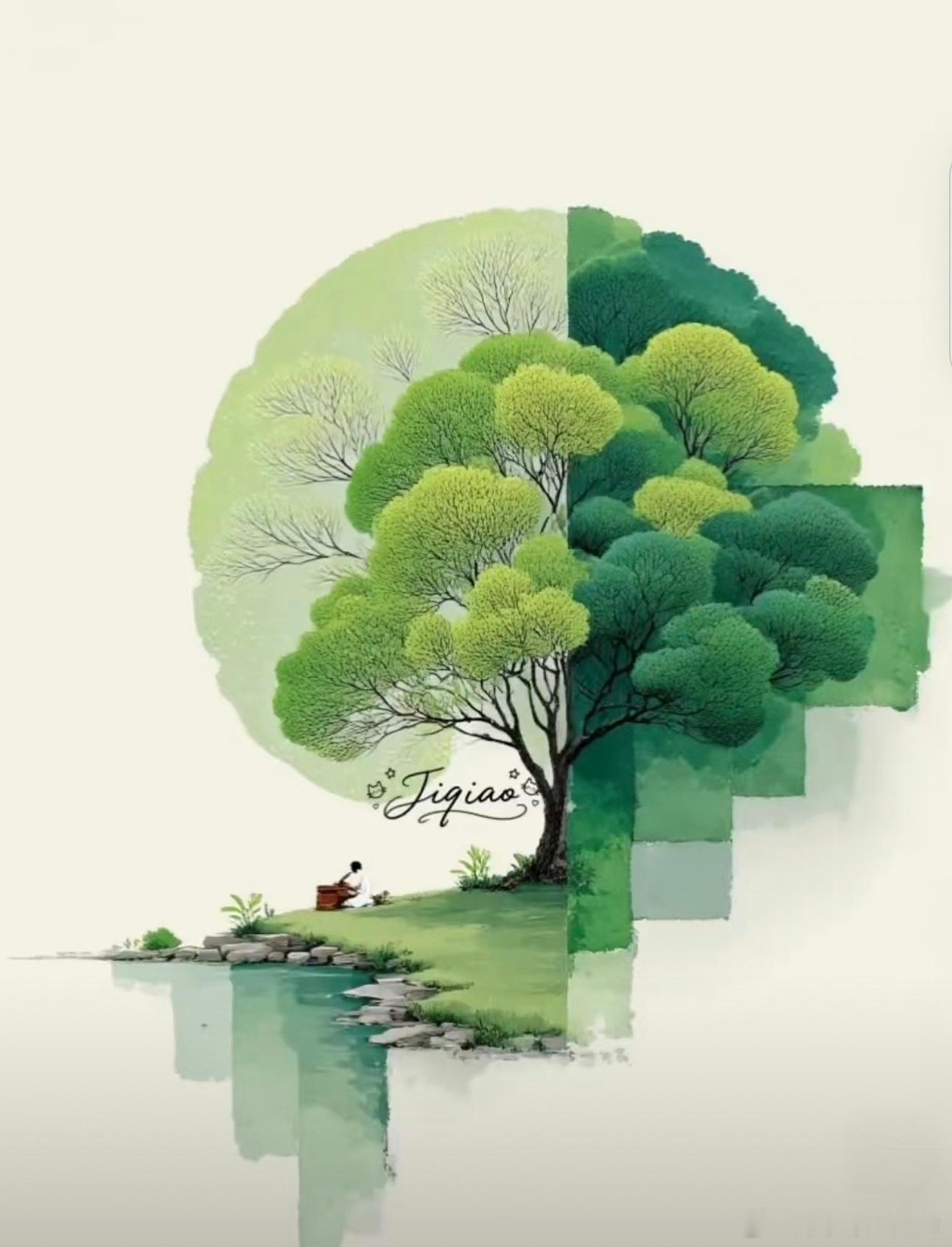 大自然与人类社会最不一样的地方在于，大自然里没有何任平庸的东西，一草一木都极致的