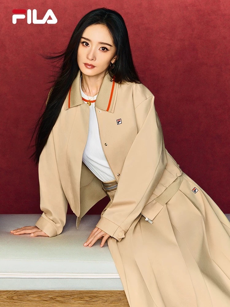 杨幂杨幂fila名誉合伙人 官旗放高清图啦！好美好高级，杨幂把fila穿成高定！