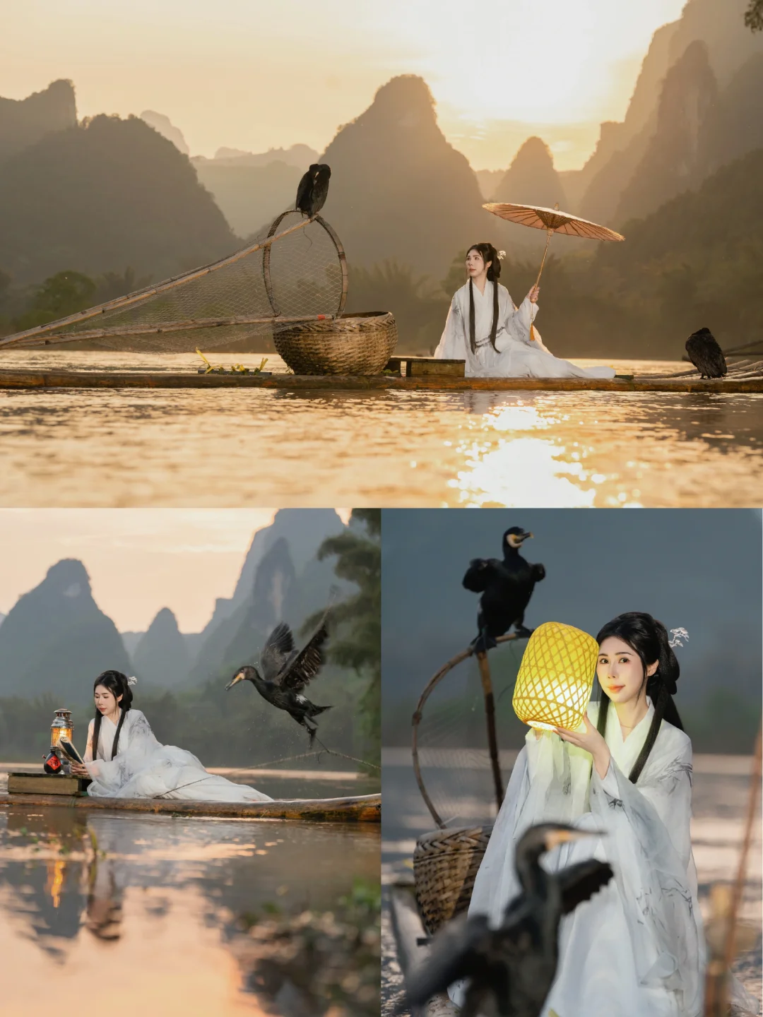 在太阳下山那一刻，我拍到了人生中照片