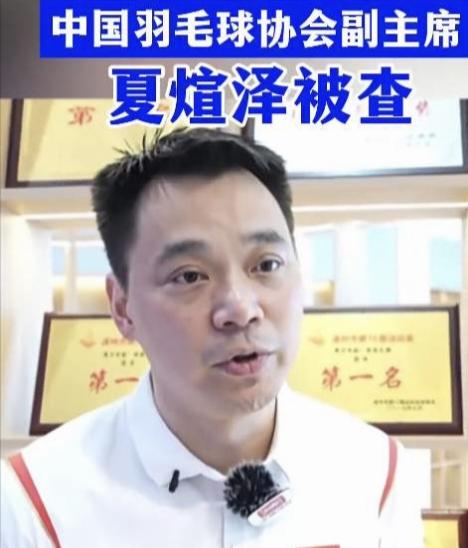 还没等到乒坛大佬的消息，却等到中国羽毛球协会副主席夏煊泽被查
乒坛那边一直没等来