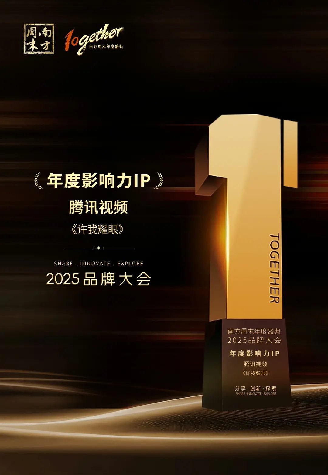 许我耀眼获奖了🏆 