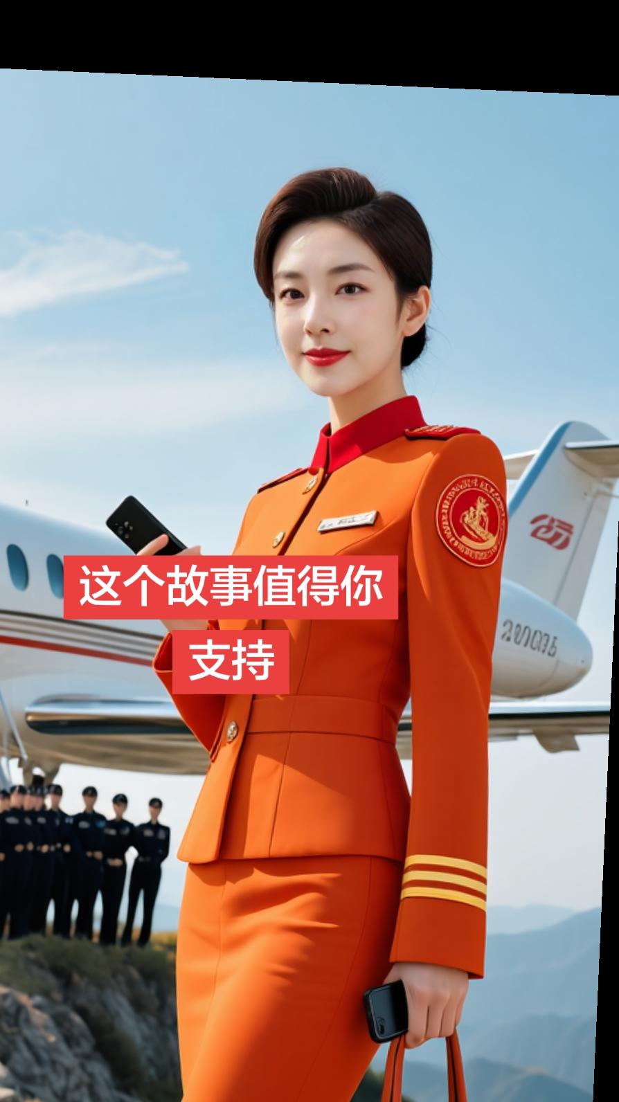 AI霸气登机大片