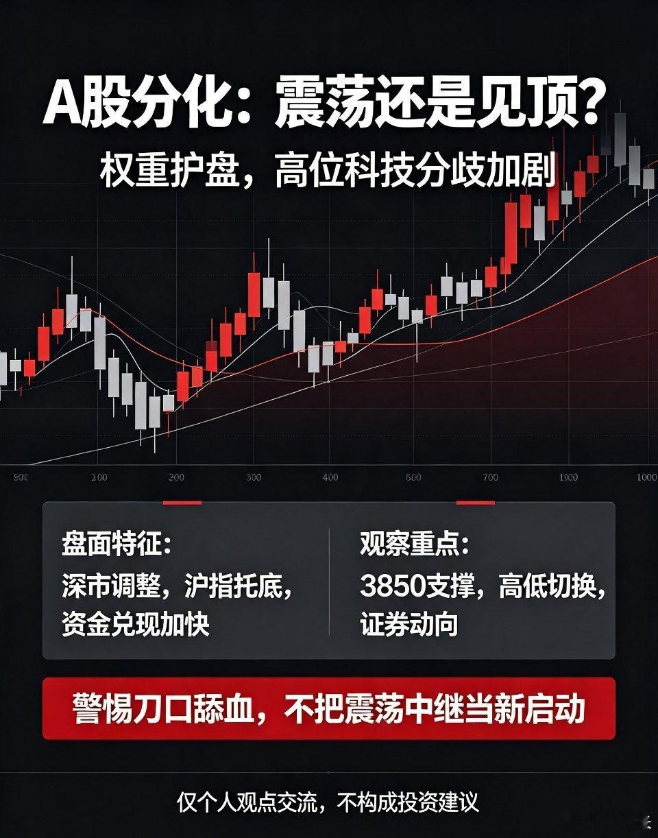 A股复盘A股：属于短线震荡回调，还是新一轮大跌前兆？聊聊明日行情方向今日盘面出现