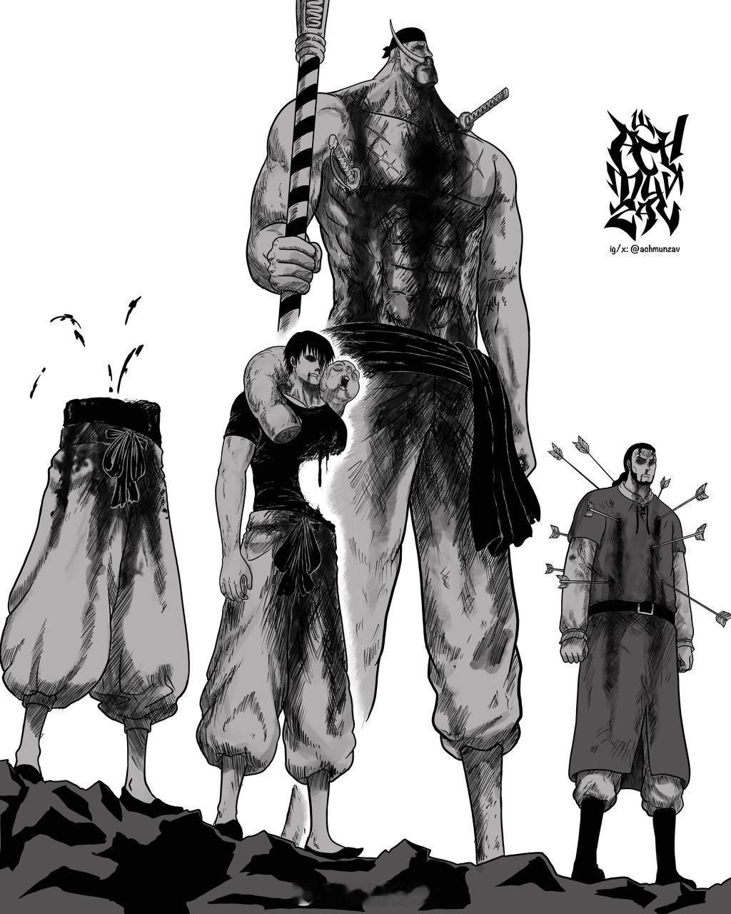 动漫里的史诗级站死#咒术回战##海贼王##冰海战记# twi：achmunzav