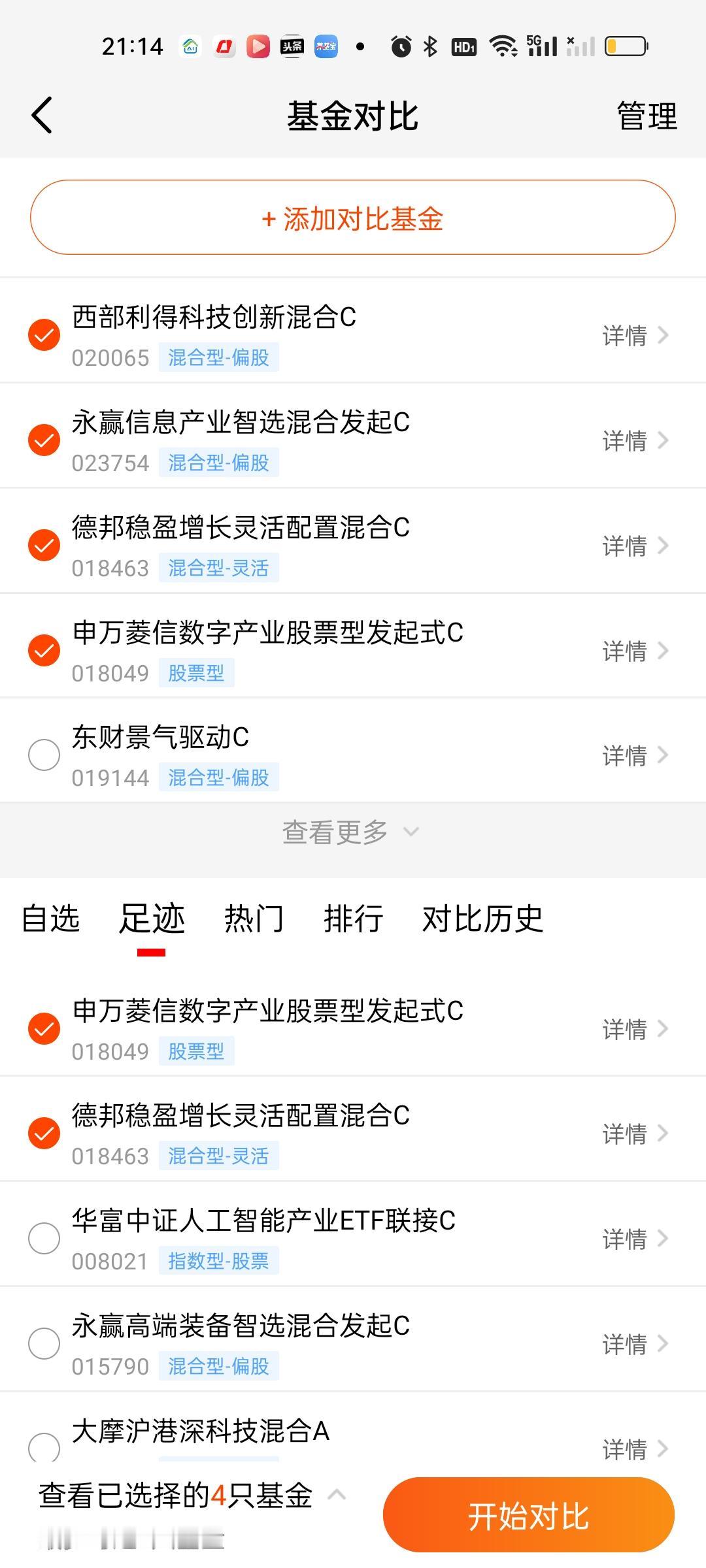 随着德邦稳盈今天超过6个点的超级低开，它与老对手西部利得科技创新，申万菱信数字产