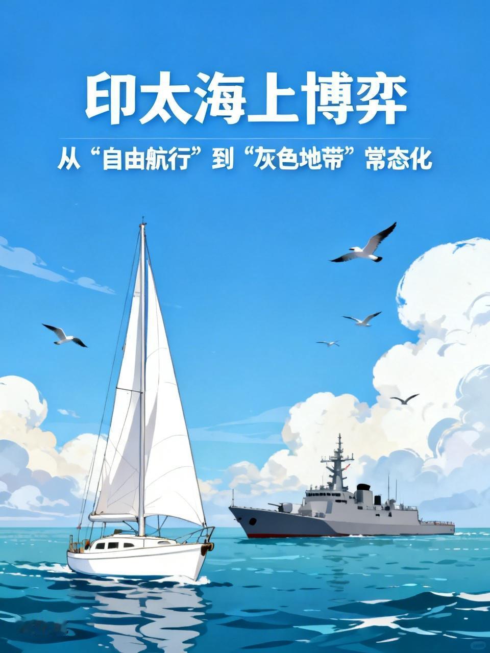 快讯三：印太海上博弈（主题：从“自由航行”到“灰色地带”常态化）
观点：该地区正
