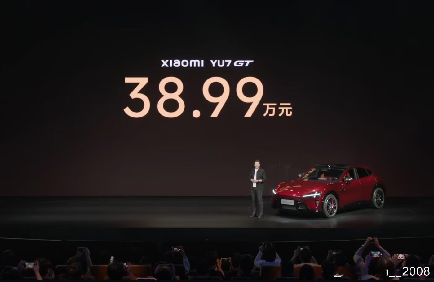 小米YU7 GT价格38.99万元这价格真的没啥对手了 