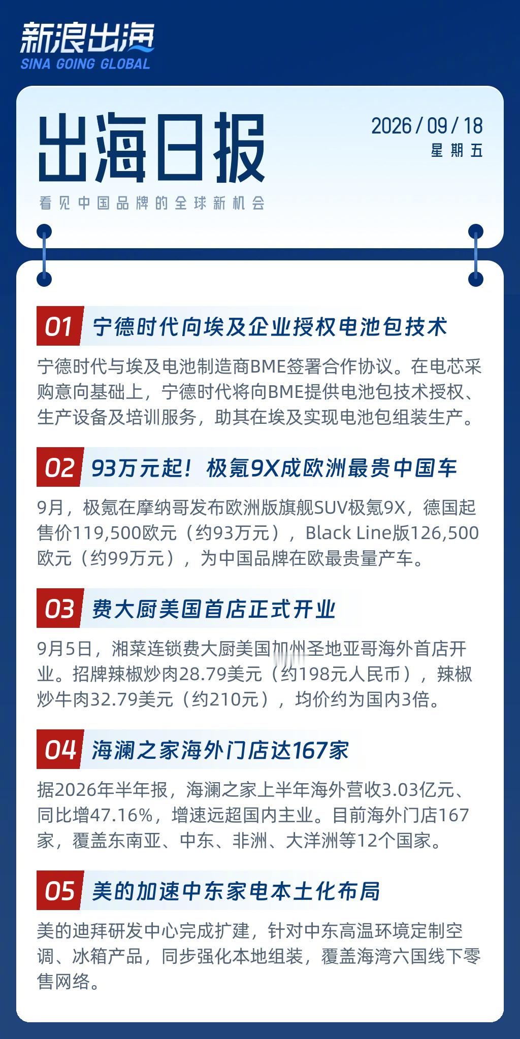 出海日报 9月18日｜出海要闻速览 ​​​