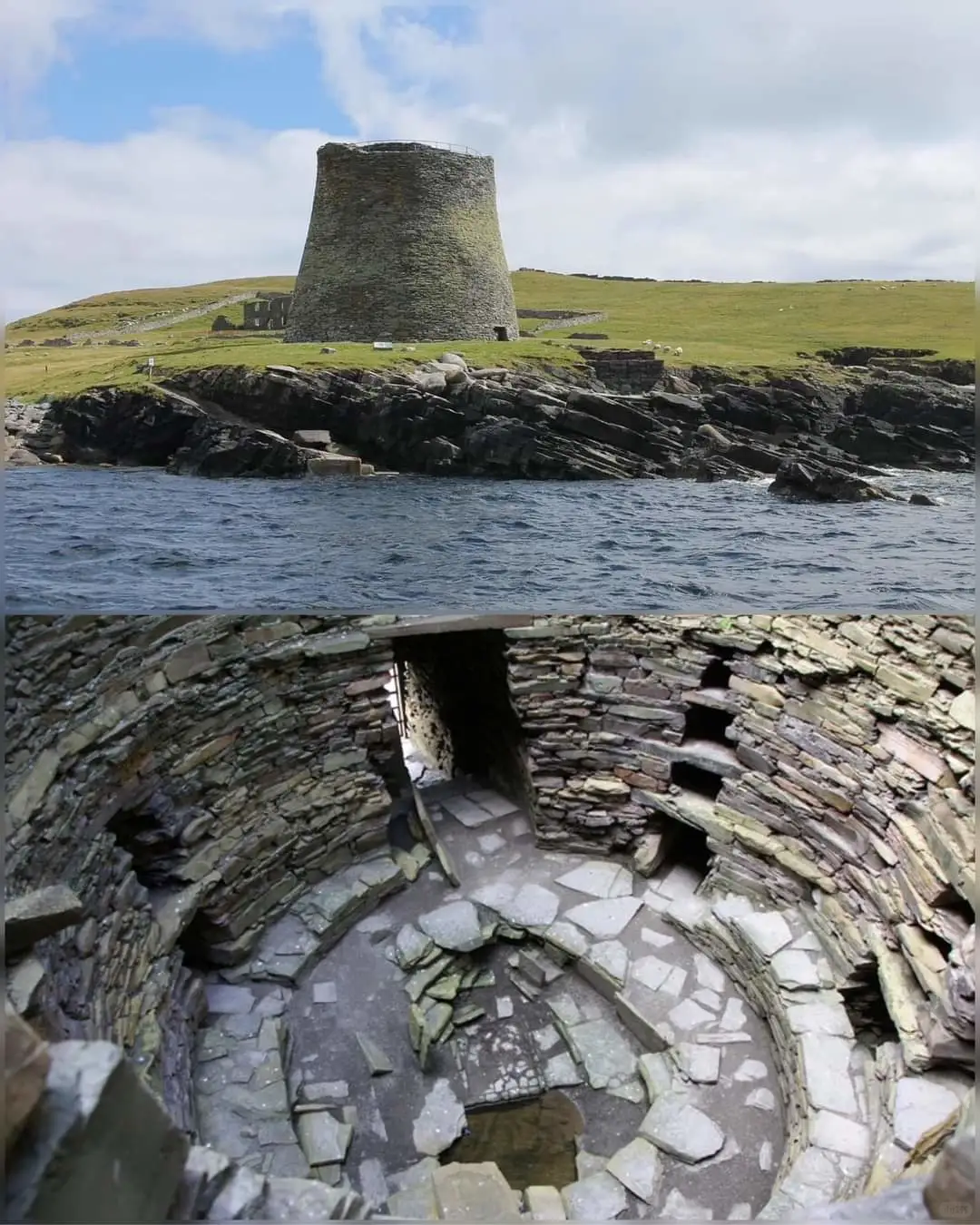 Mousa Broch是苏格兰铁器时代保存完好的遗迹，大约建于公元前3...
