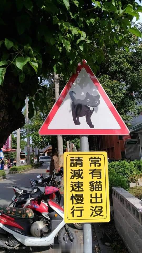 台湾一些提醒有动物出没的可爱路标[喵喵] ​​​