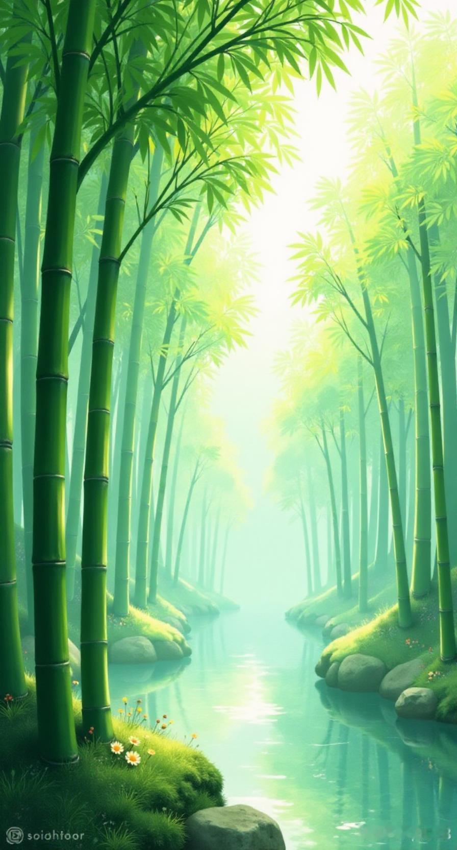 上联：青竹枝枝秀，诚邀下联：碧泉涓涓清