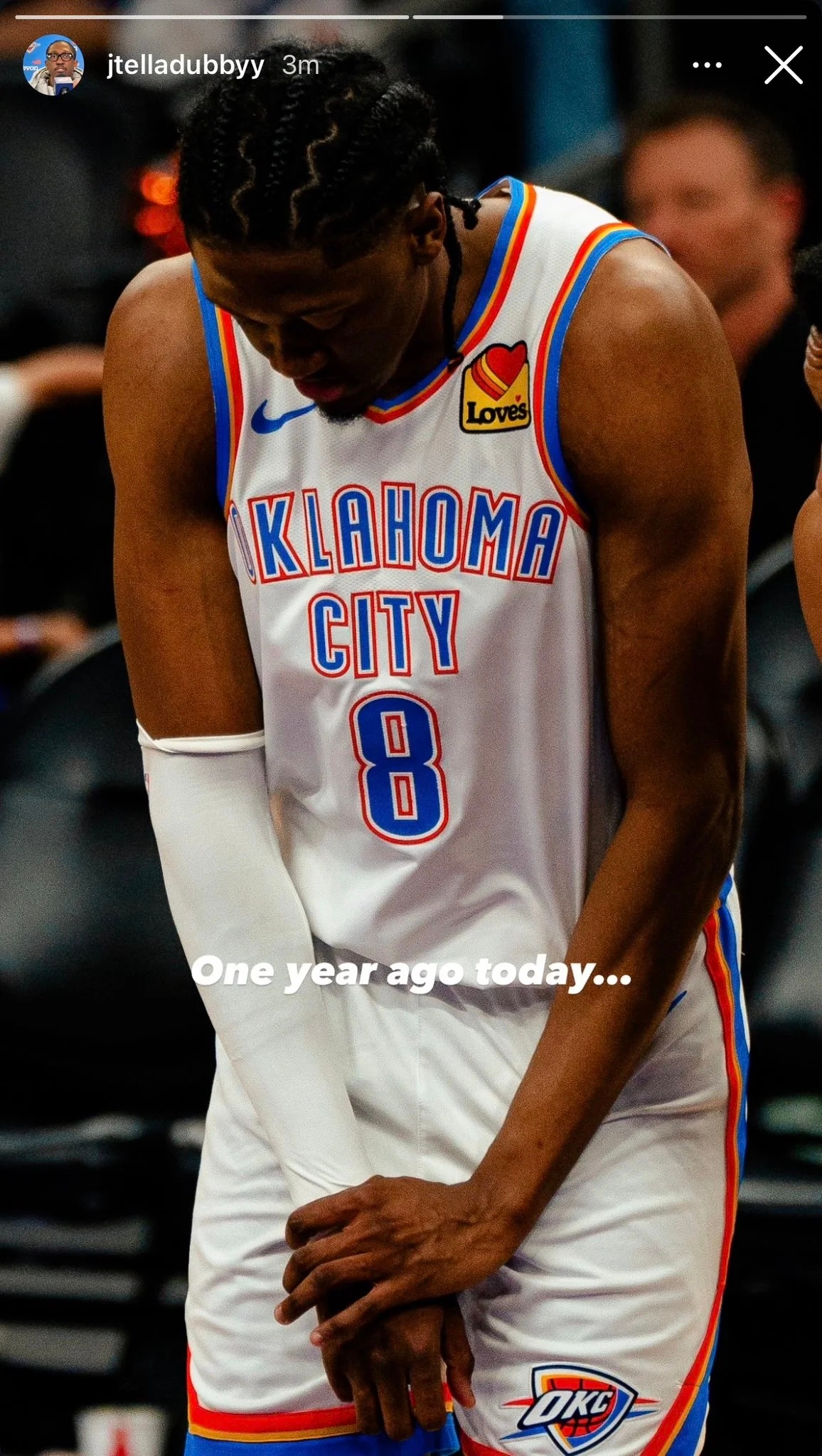 一年前的今天，杰伦手腕受伤。雷霆连续三个赛季西部第一雷霆提前锁定西部第一雷霆