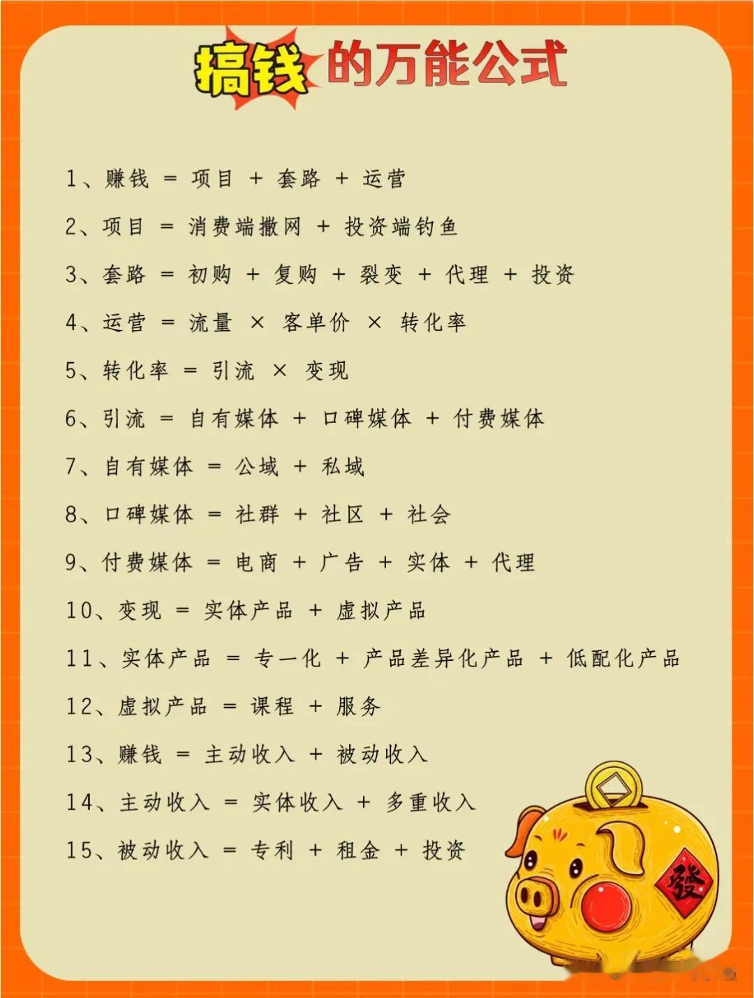 我滴天啦！真的万万没想到，搞钱还有万能公式！一位浙江商人的20条经商经验，总结出