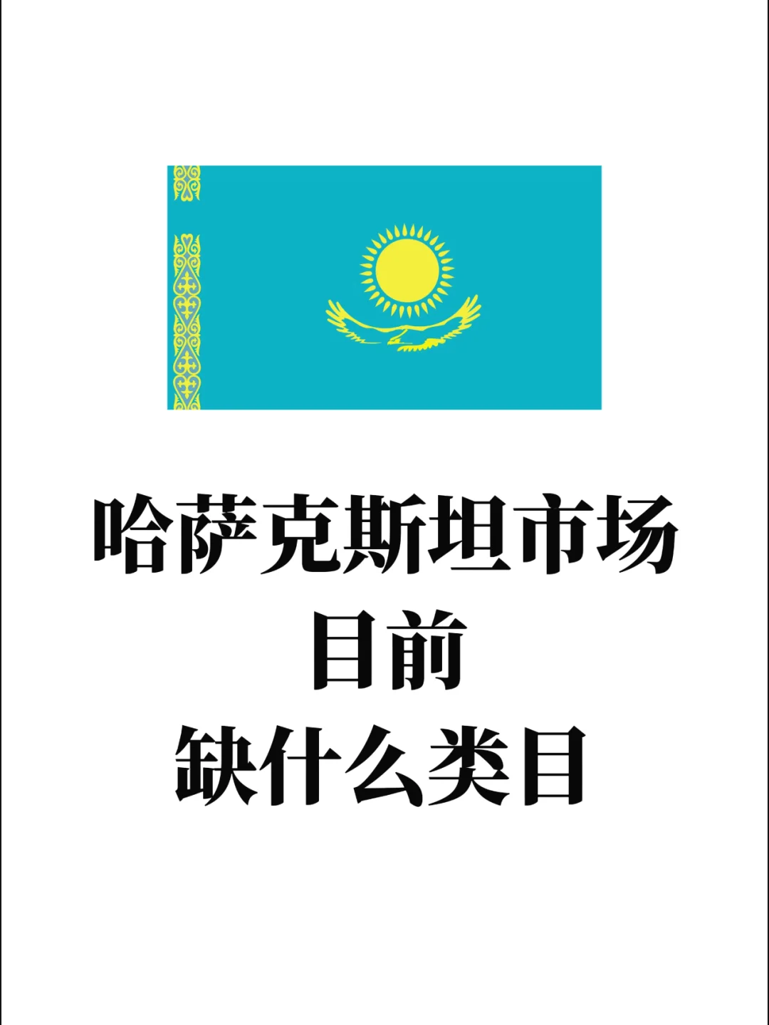 🔥哈萨克斯坦急需这些产品，你都有吗