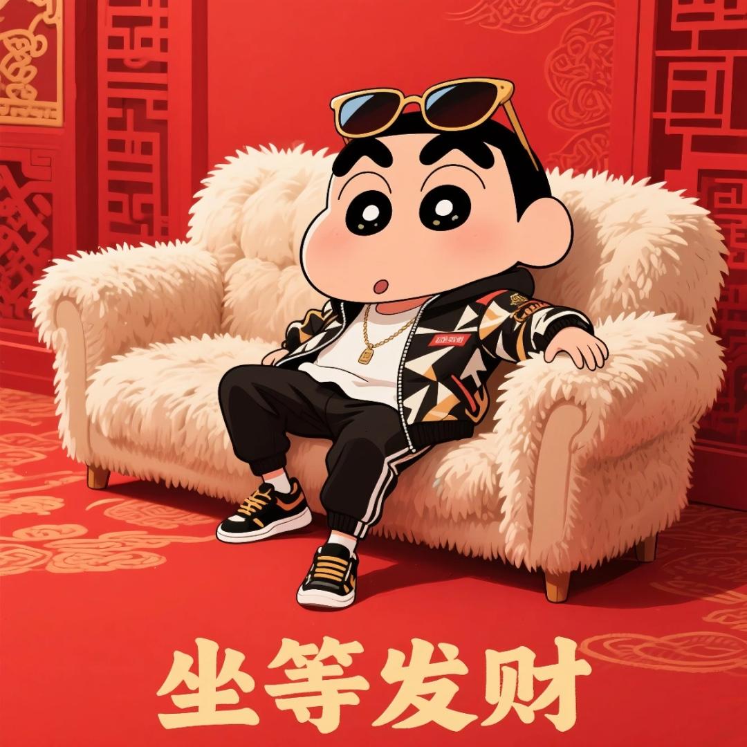 敲可耐小新头像｜迎财纳福，所愿皆盈，坐等发财