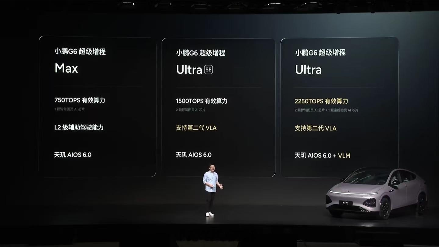 何小鹏直播第二代VLA推送 小鹏汽车尾缀版本这么多，Max、Ultra、Ultr
