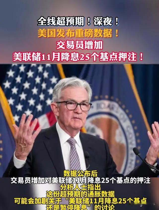 美联储凌晨3点宣布降息25个基点！

美联储在当地时间11月7日凌晨3点（北京时