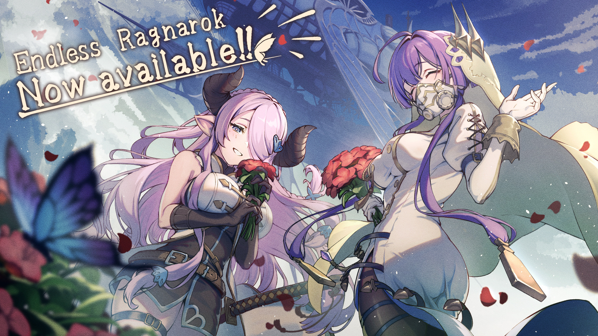 一张新的《碧蓝幻想Relink 无尽黄昏》发售贺图，由《影之诗：超凡世界》插画团