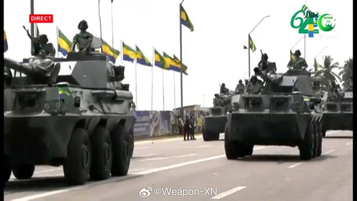 #兵器影像[超话]# 2024 年 8 月 17 日，利伯维尔，加蓬军队在独立日
