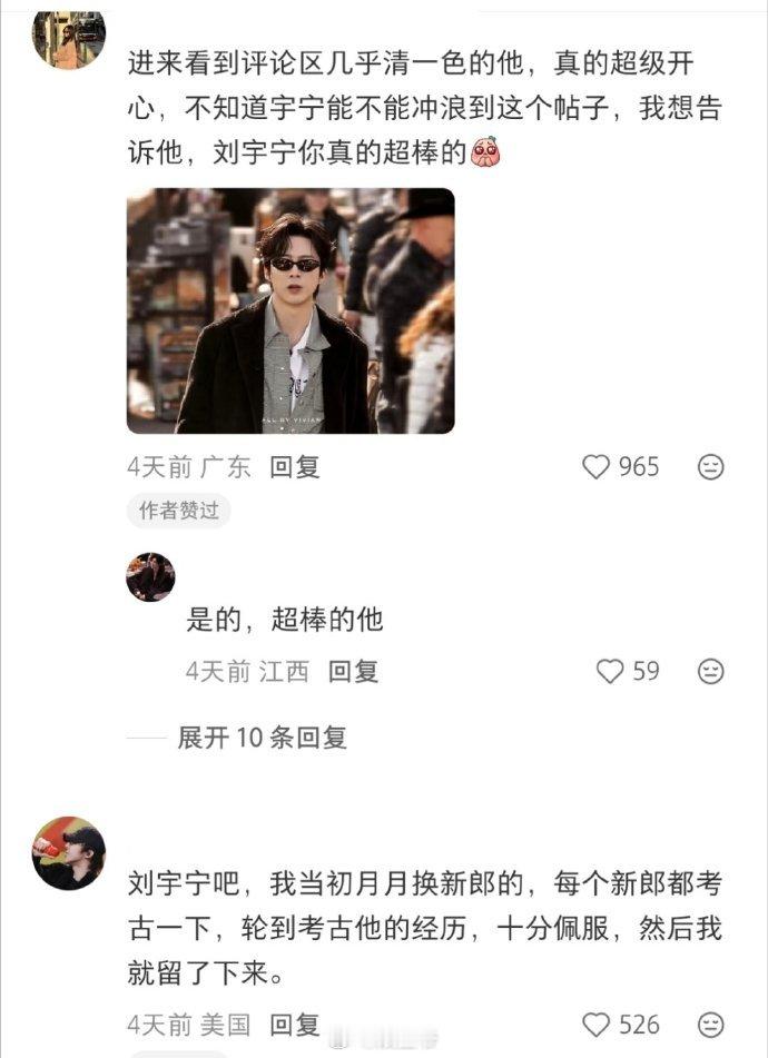 明星开挂爽文提名帖子，下面清一色的刘宇宁... 