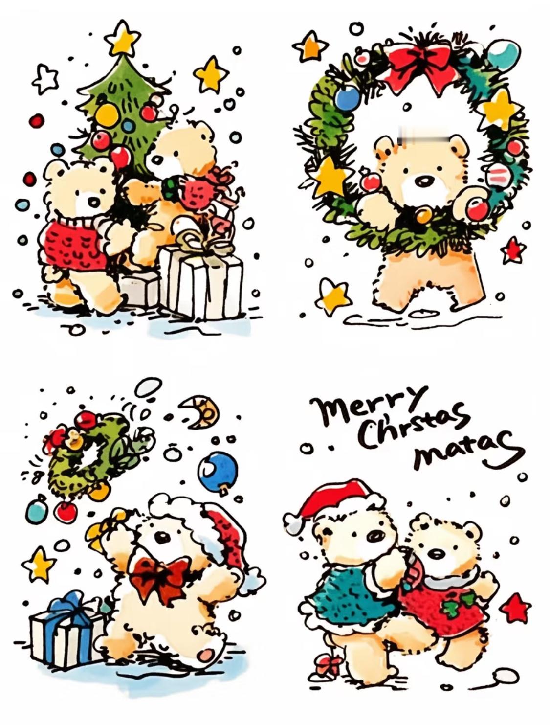 是可爱的圣诞🎄小熊呀🐻 