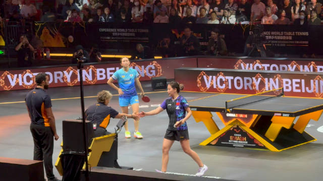 #陈幸同vs佐藤瞳#
连续两天面对顶级削球手，陈幸同今天确实是肉眼可见的疲惫。佐藤瞳这场比赛显然也做