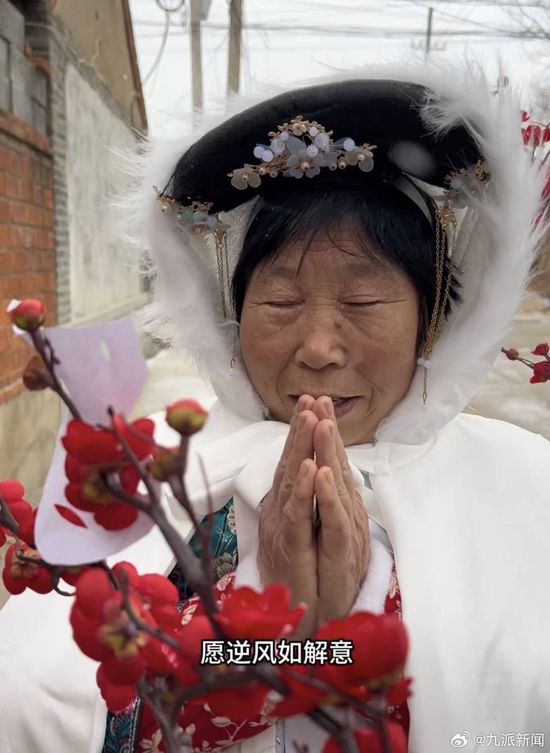 #68岁大娘翻拍甄嬛传经典镜头练1月#【#银发剧组翻拍甄嬛传导演发声#：核心成员