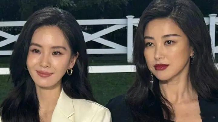 今日活动的刘诗诗，朱珠同框生图，状态都不错 ​​​