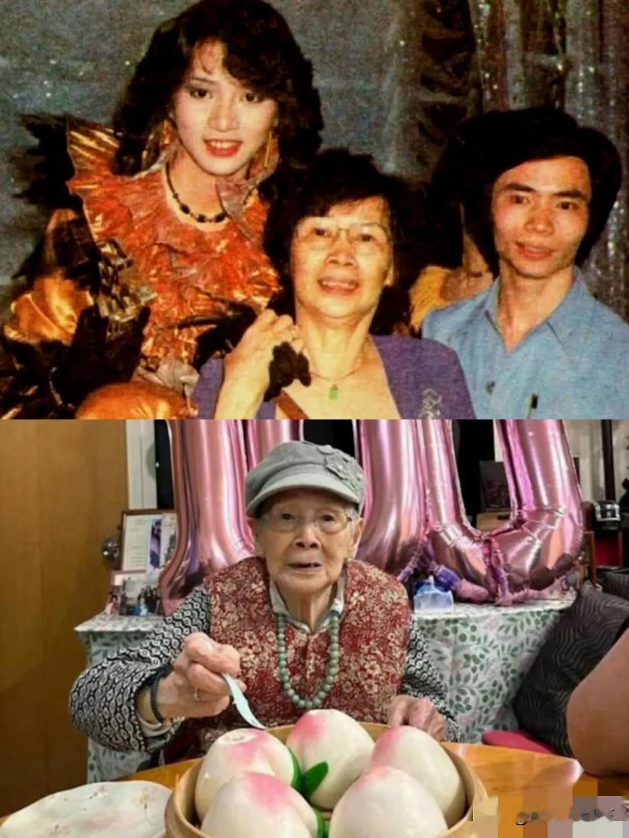 梅艳芳102岁母亲离世，四个子女只有一个在世，梅妈离世原因竟是---进食时鲠喉发