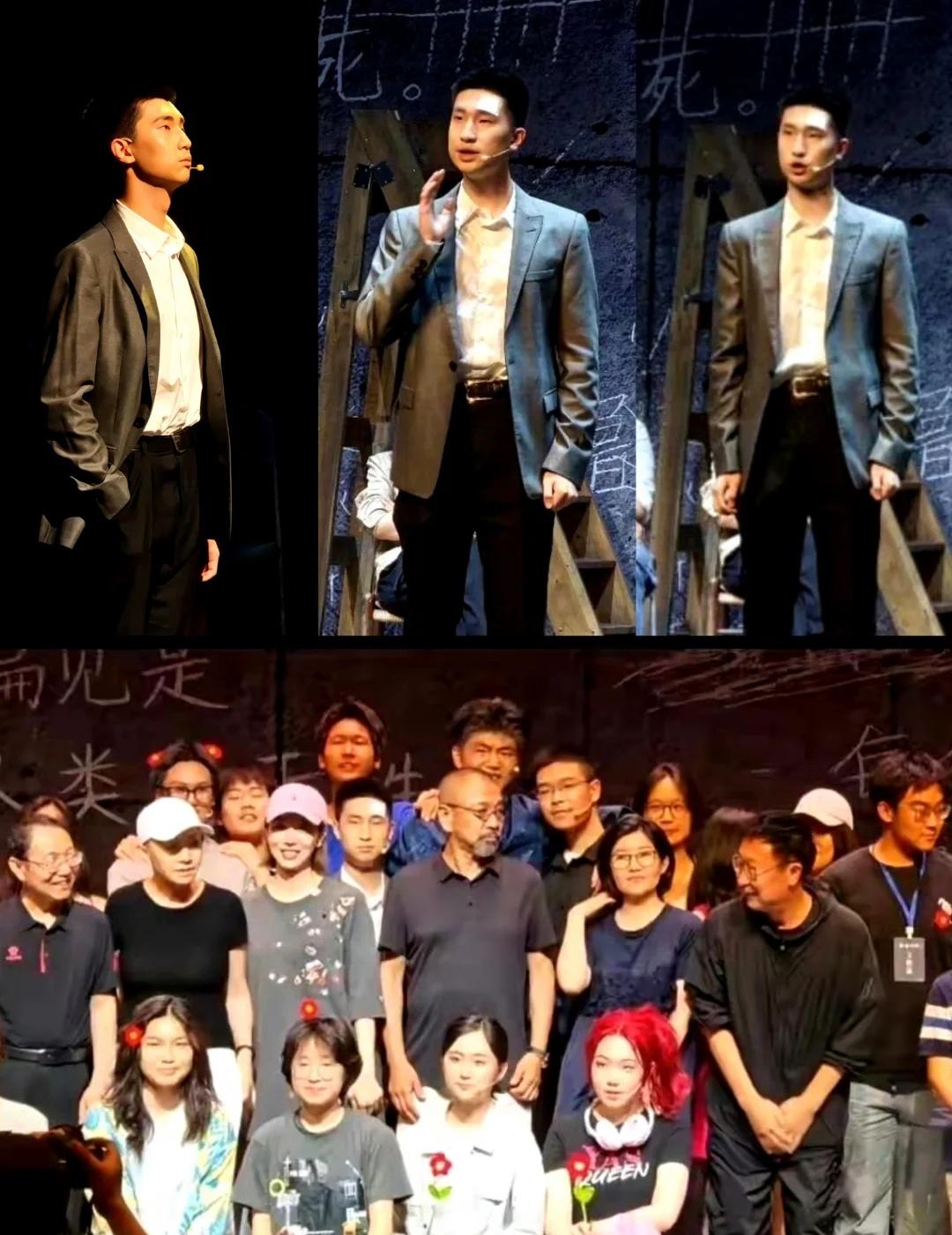 林大竣16岁了❗跟林永健一模一样啊！
林大竣参加话剧表演
全家出动给他鼓励了
干