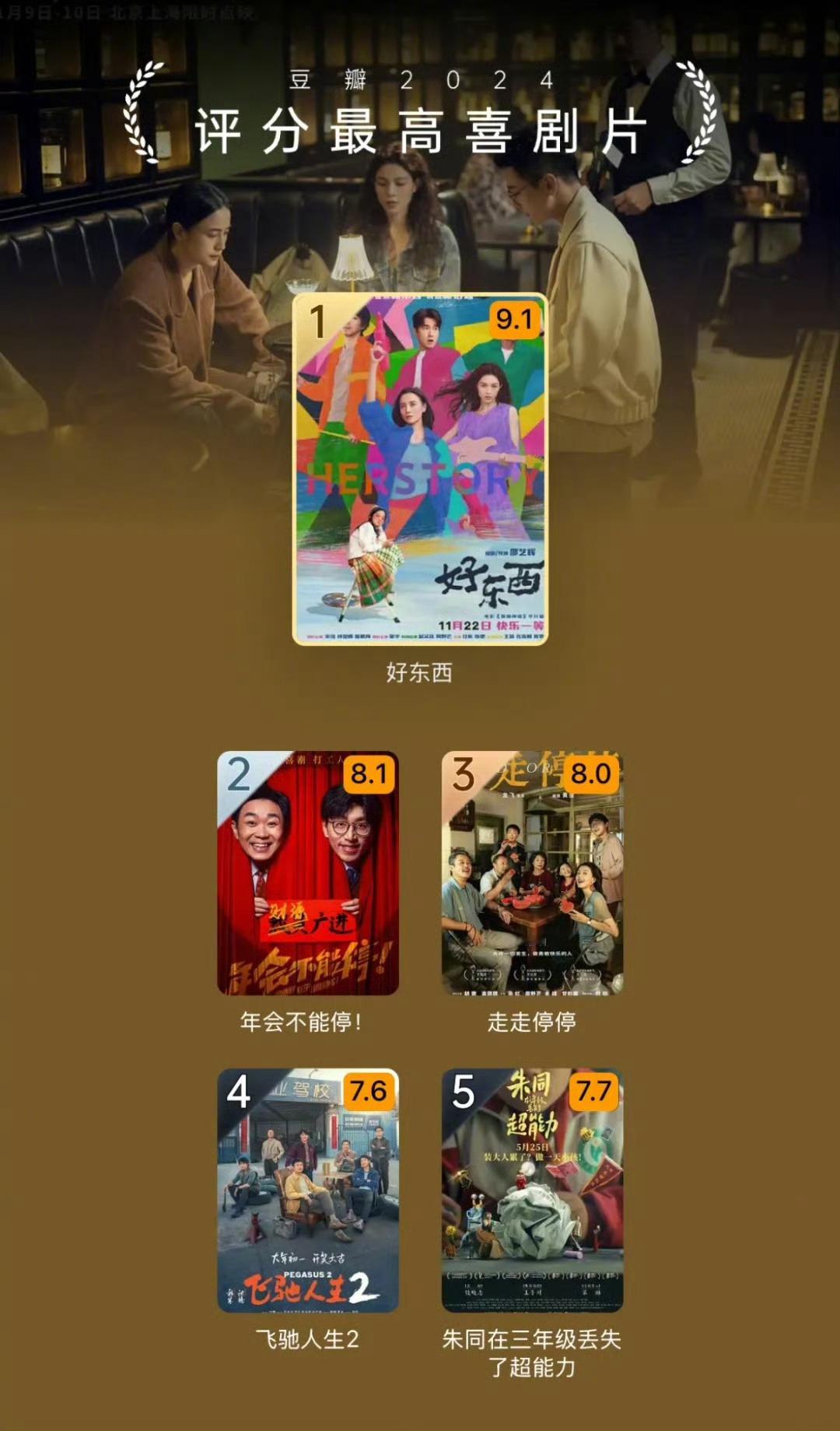 豆瓣2024年度电影电视剧榜单 豆瓣2024年度电影电视剧榜单，这一年的好电影好