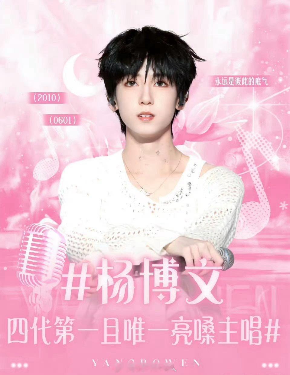 粉丝自制四代主唱海报：王橹杰 杨博文 陈浚铭 张函瑞 