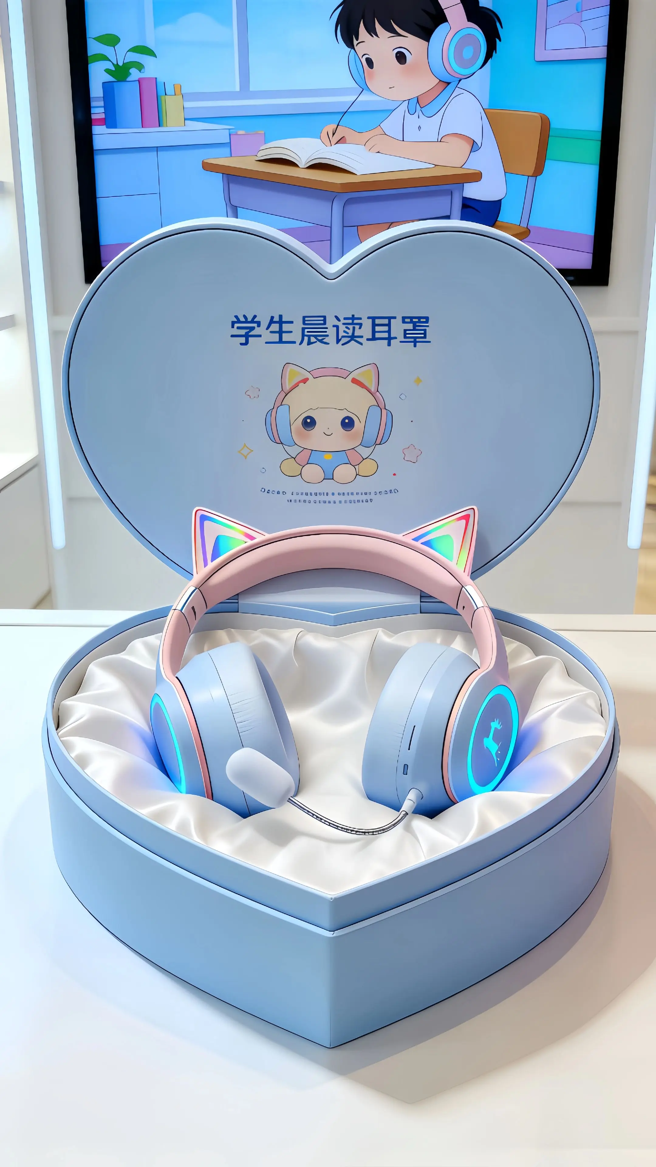 头带式晨读耳机