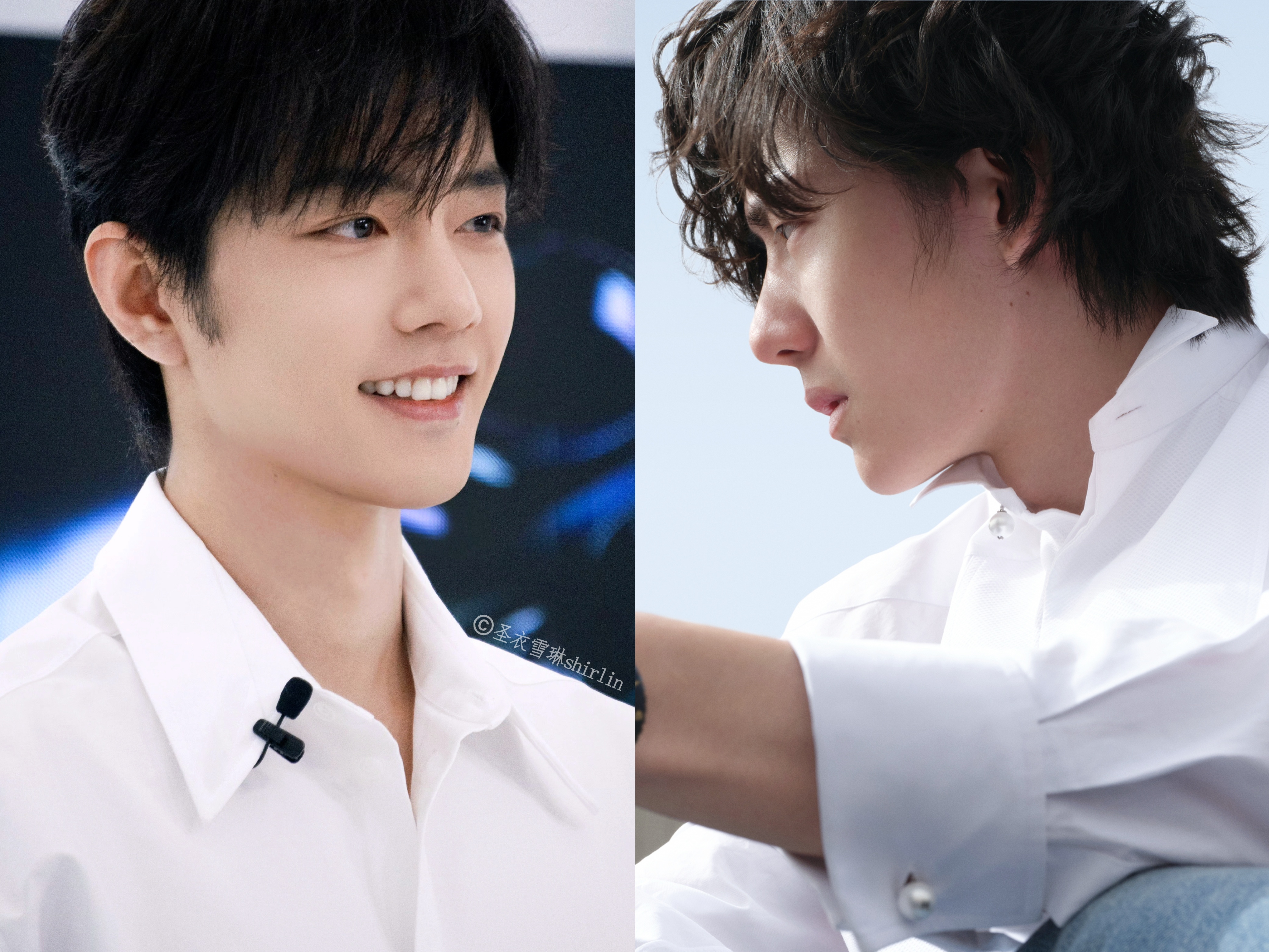 博君一肖 战战的白衬衫穿的好刻意啊