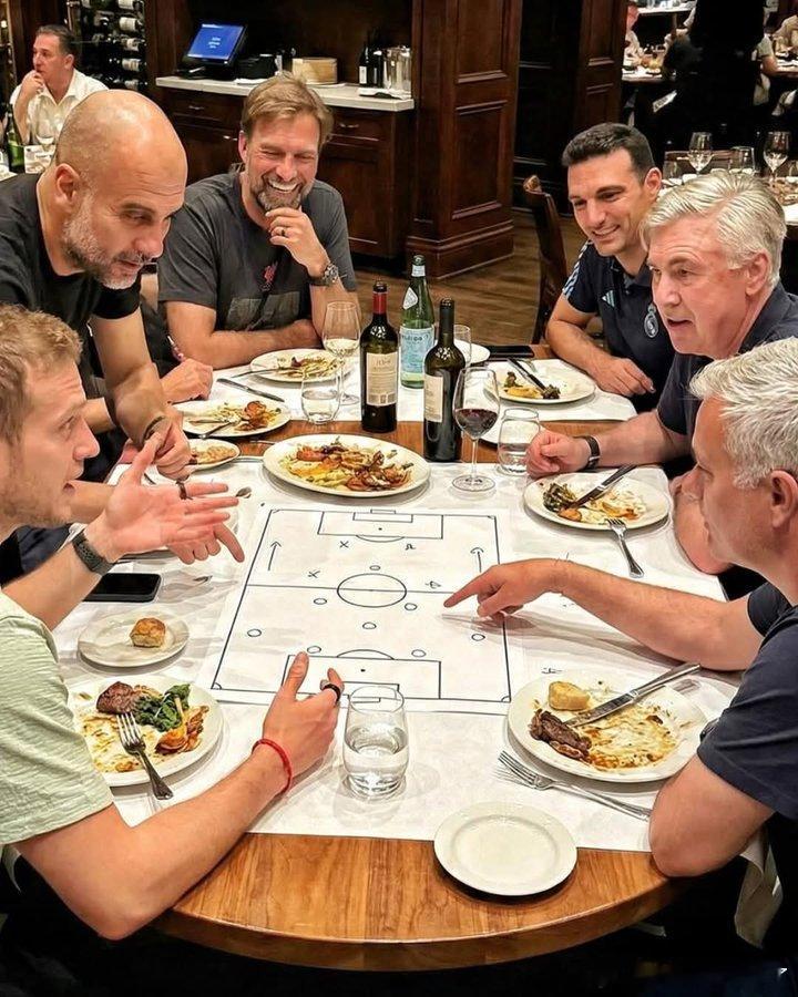 瓜迪奥拉的传控美学克洛普的高位压迫安切洛蒂的长传冲吊穆里尼奥的摆大巴战术四位战术