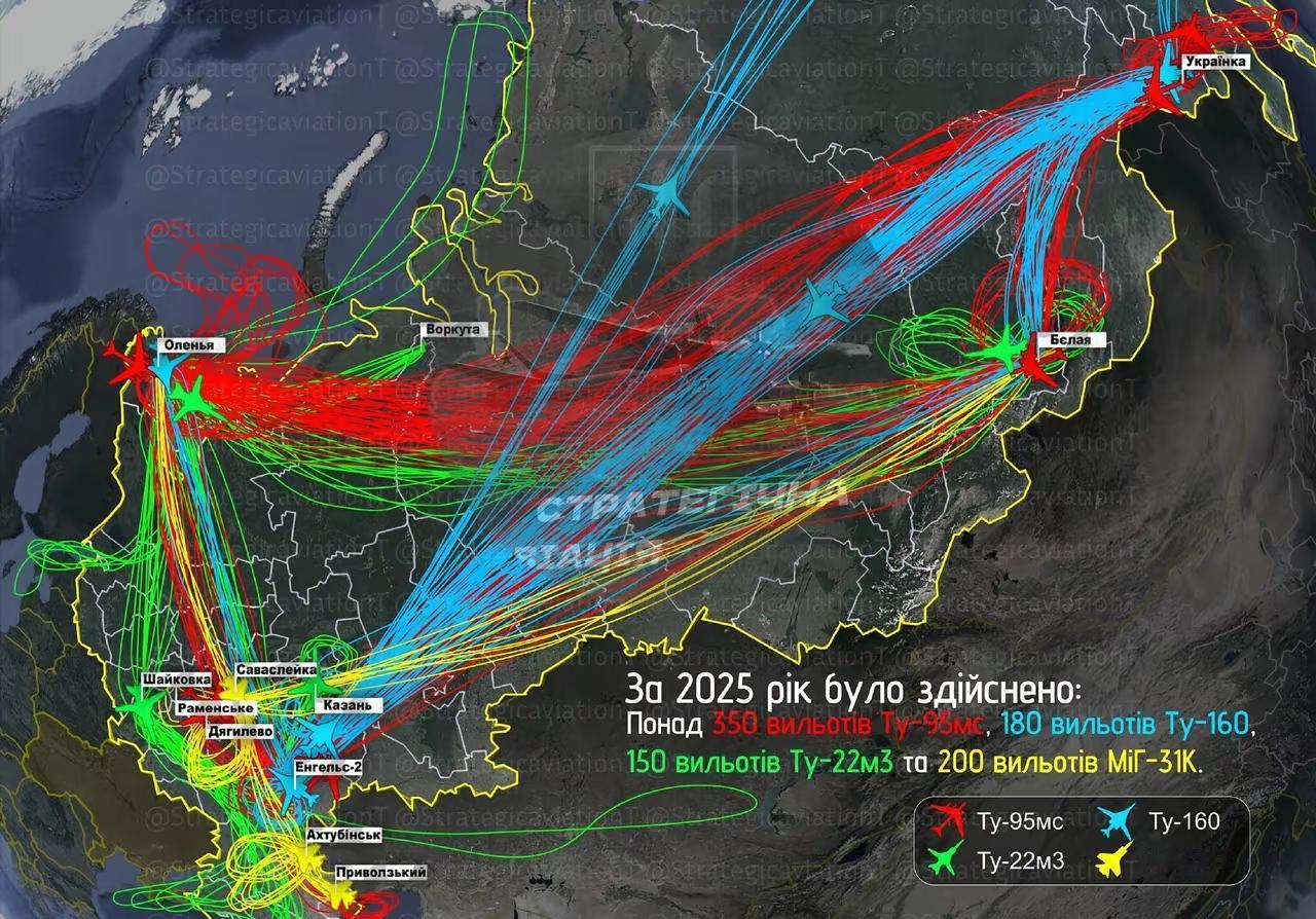 俄军对乌克兰空中打击（轰炸机、导弹、无人机等）的统计图。
2024年俄罗斯新国防