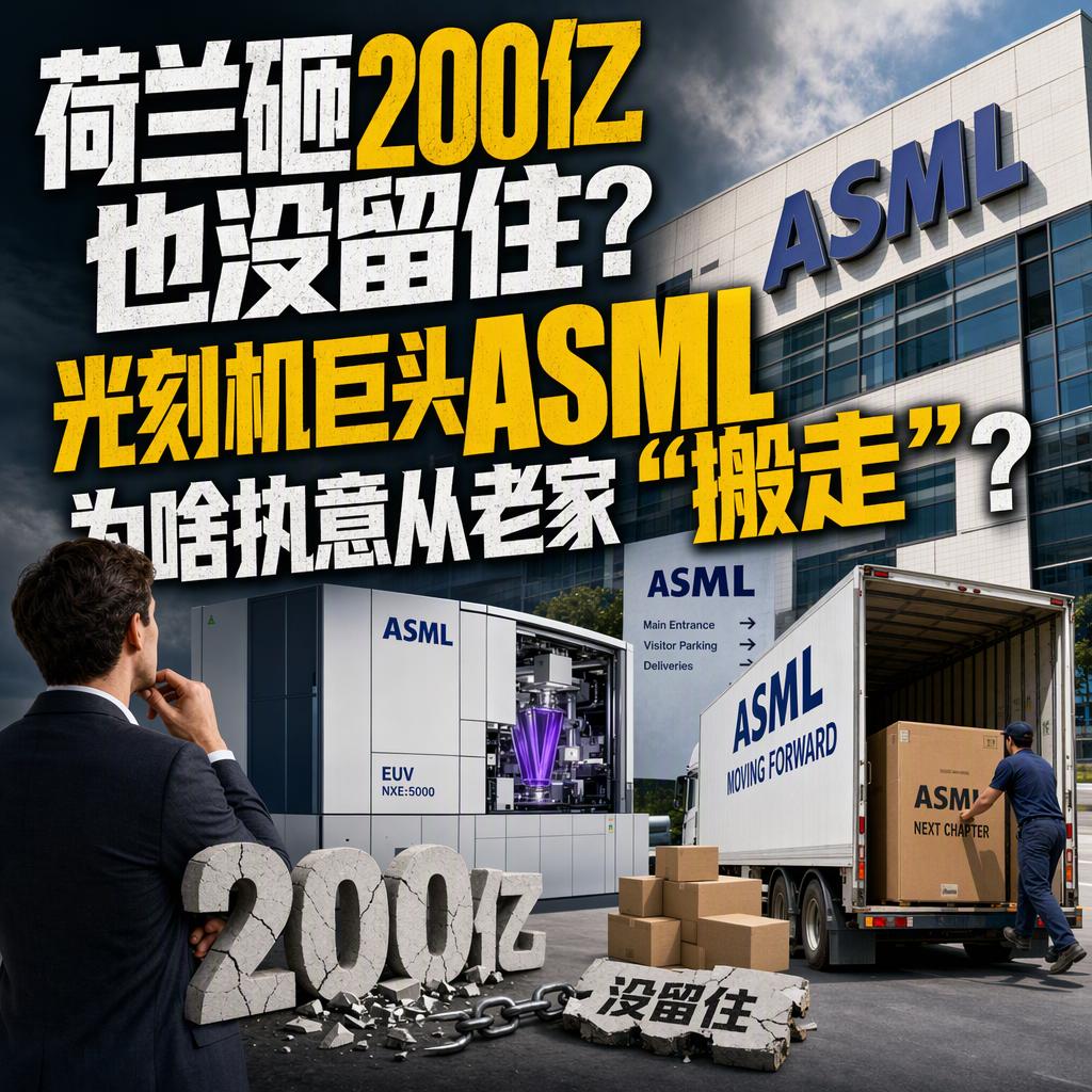 问大家一个问题：荷兰政府掏近200亿人民币留人，为啥ASML还是把部分研发搬去了