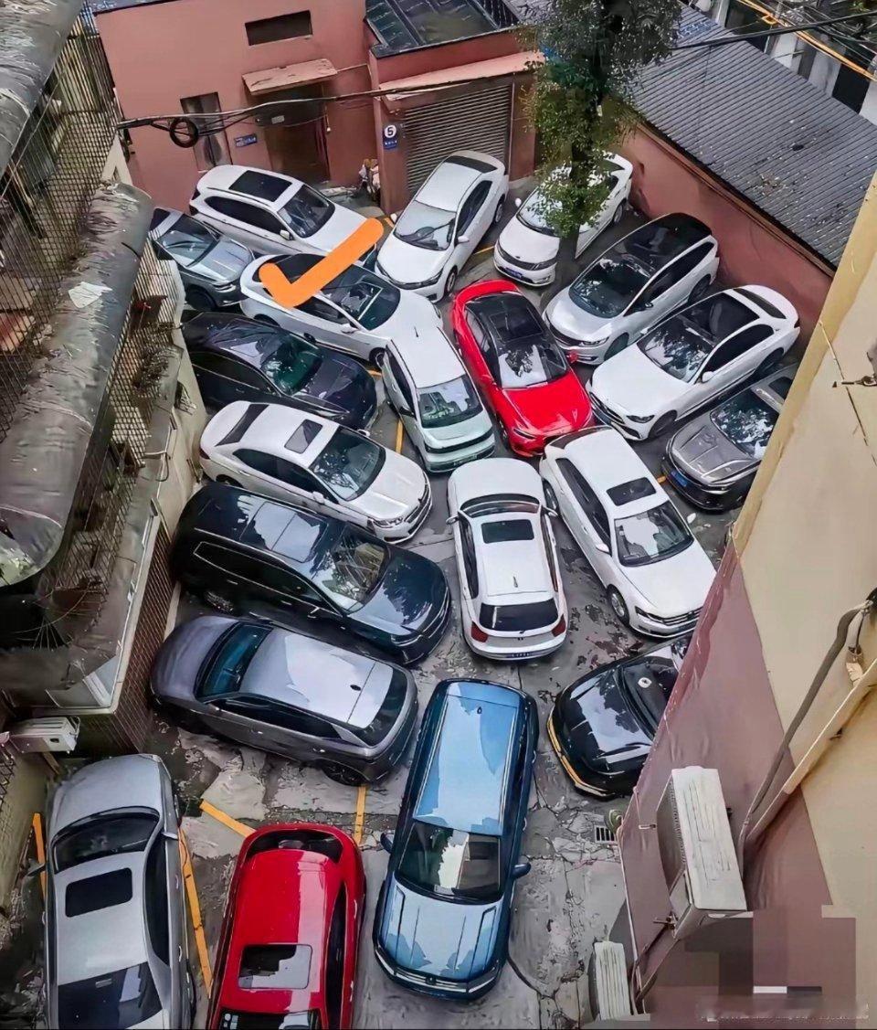 一眼能看出哪辆车先出去的，证明你大脑还年轻！ 