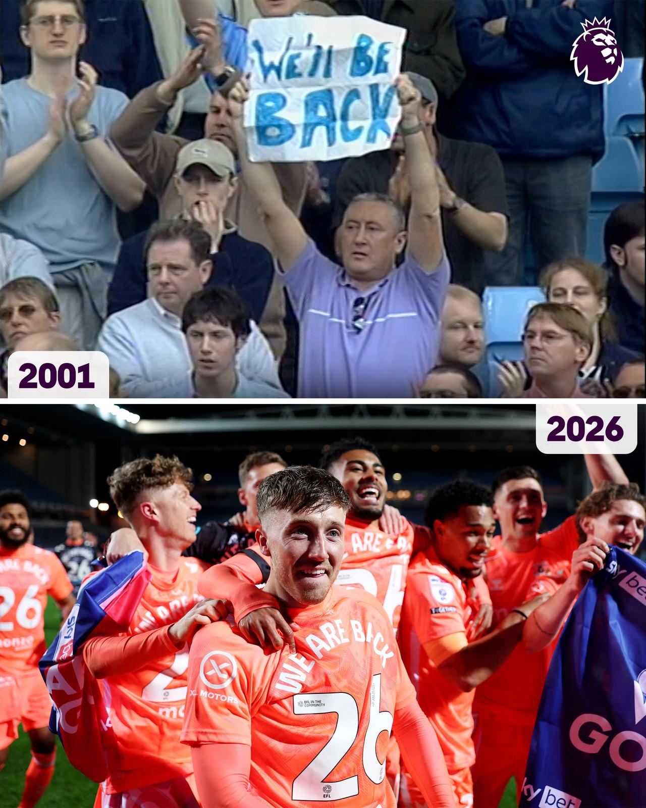 2001→2026
考文垂，欢迎重返英超