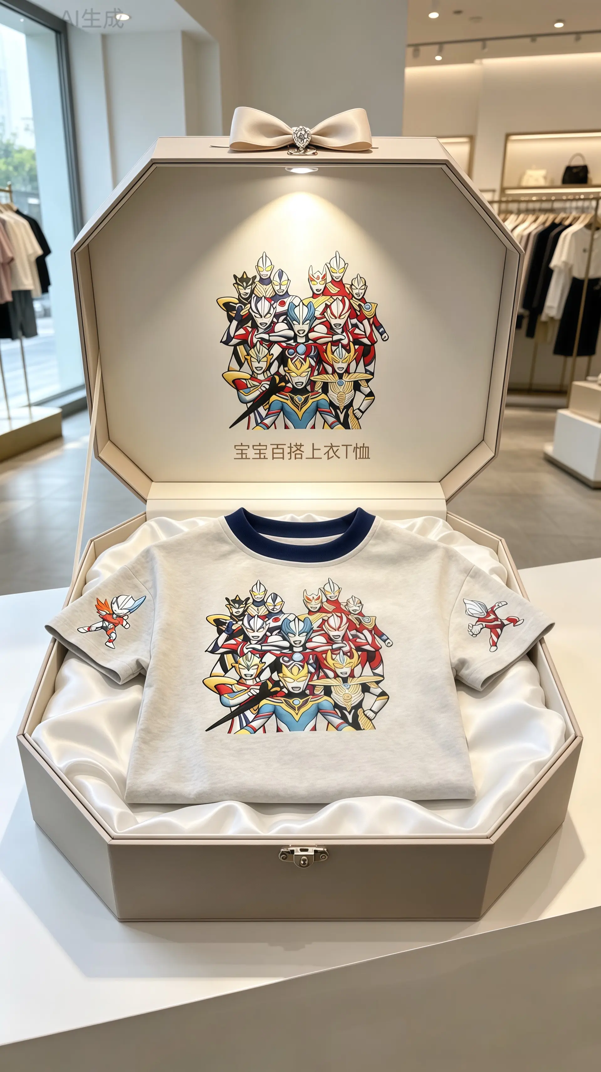 潮娃穿搭男童穿搭 短袖恤 高品质童装奥特曼