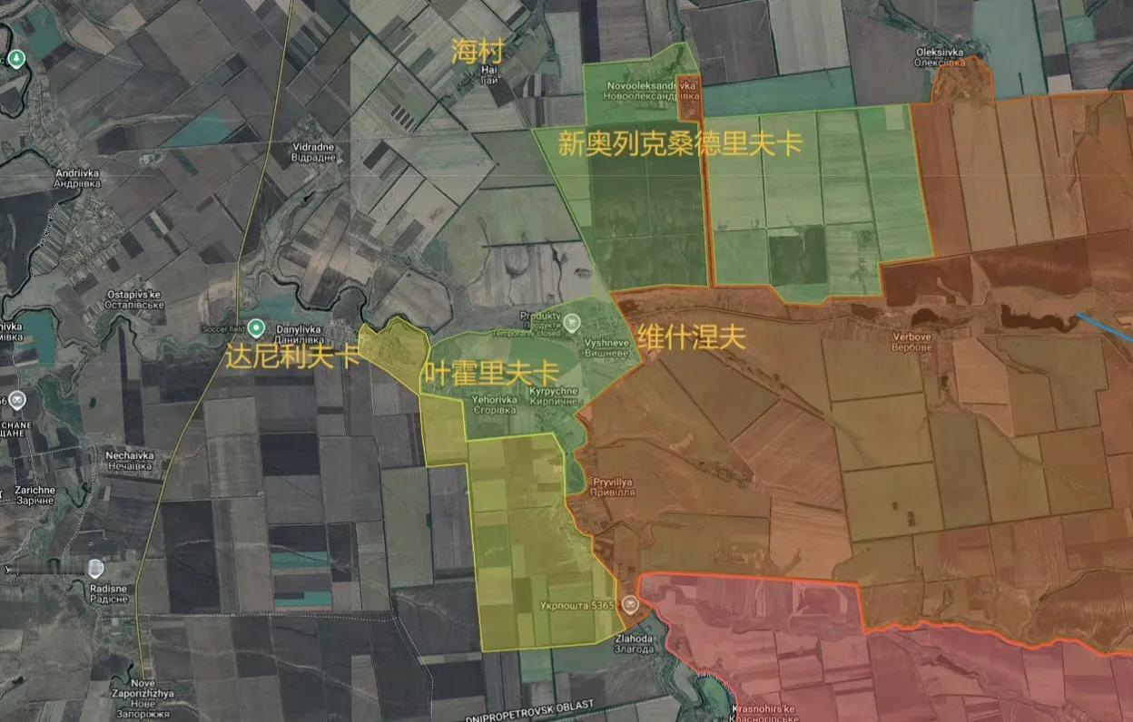 俄军东部集群第36集团军完全占领了第聂伯罗彼得罗夫斯克州的叶霍里夫卡和新奥列克桑