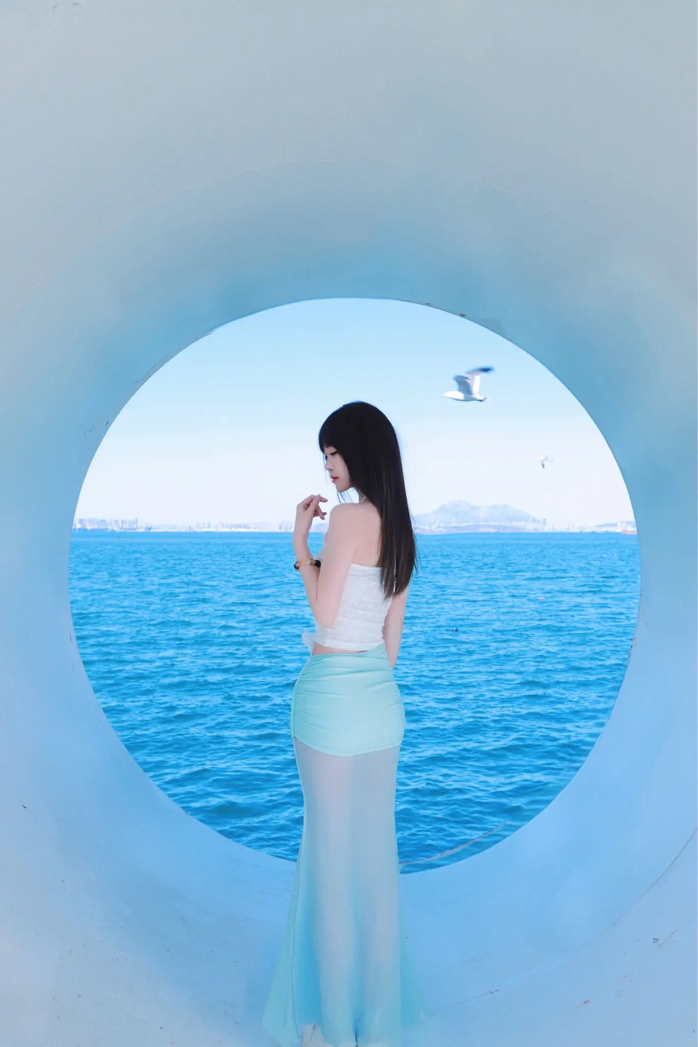 听海浪声和心跳的频率契合🫧 ˚🐋。