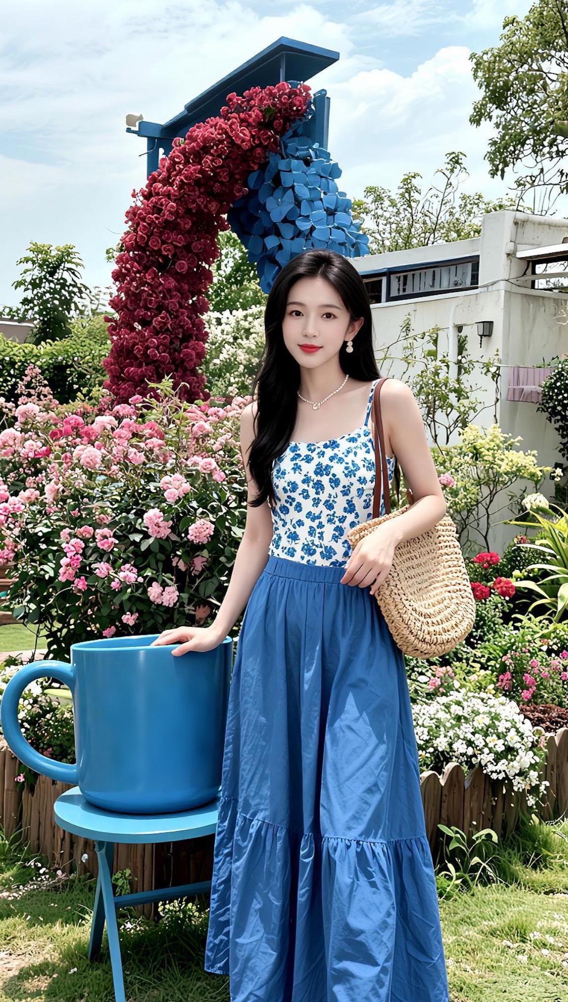 AI清新户外写真感