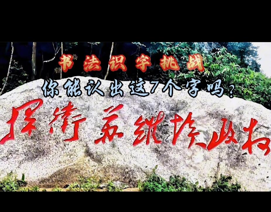 不是我吹！我敢打赌！90%的人都认不出石碑上这七个字，能一眼全认出来的人，绝对是